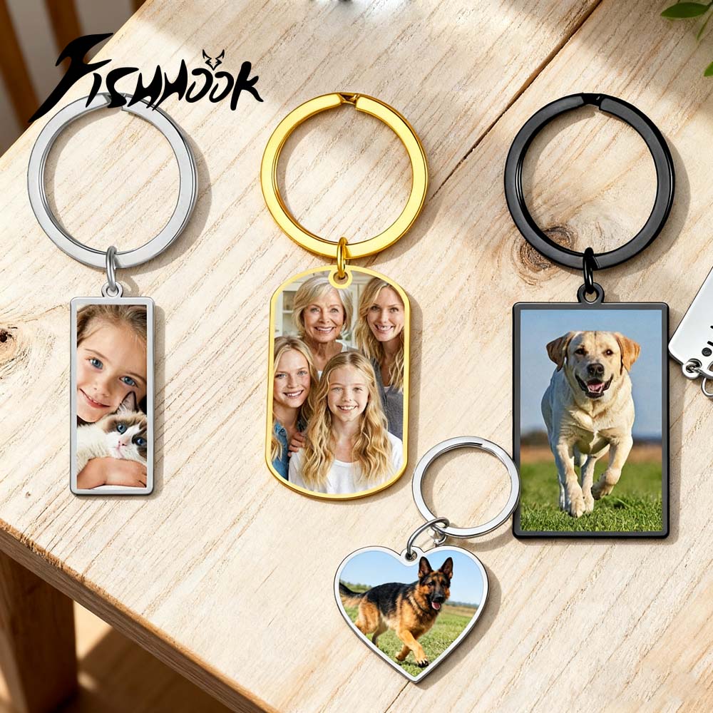 Photographic Memory - Family Couple Print Photo Keychain Personalized