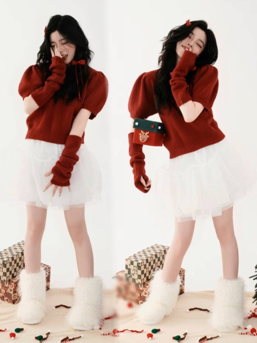 Photography Studio - Cute Red Sweater Photography Studio Photo