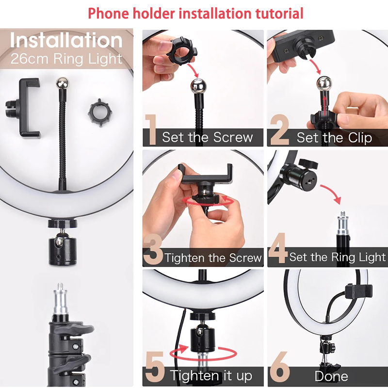 16/26/33cm Selfie Ring Light P - Photography Treatment recension och pris