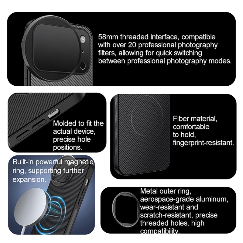 4 in 1 Lens 58mm Mobile Phone  - Photography Pro recension och pris