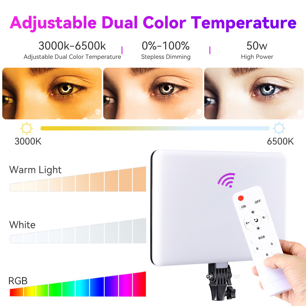RGB 14'' LED Video Light Remot - Video Led Light Panel recension och pris