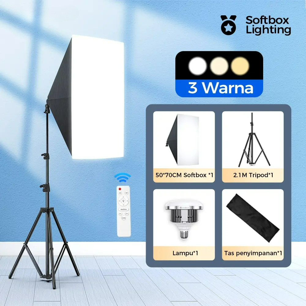 50x70cm Softbox 85W/155W Bulb  - Photography Bulb recension och pris