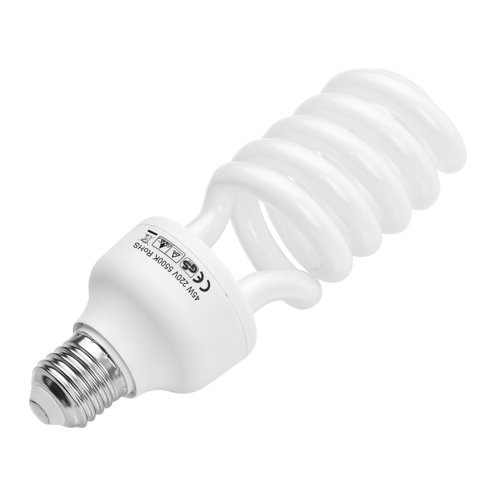 45W Spiral Fluorescent Light B - Photography Bulb recension och pris