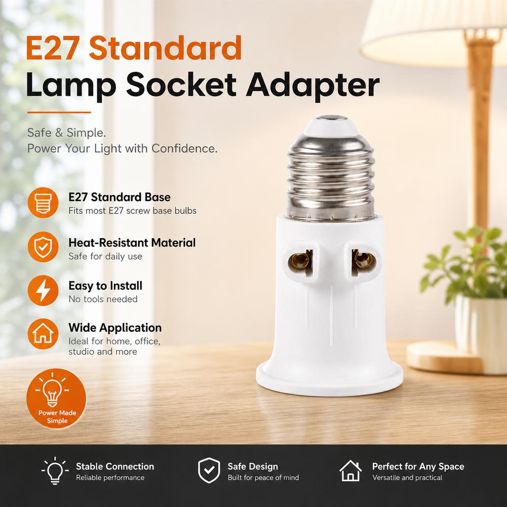 E27 to EU Plug Adapter Light S - Photography Treatment recension och pris