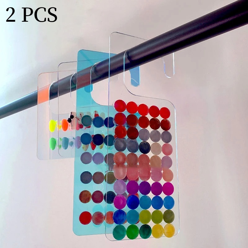 2pcs Transparent Nail Art Disp - Color Checker Card recension och pris
