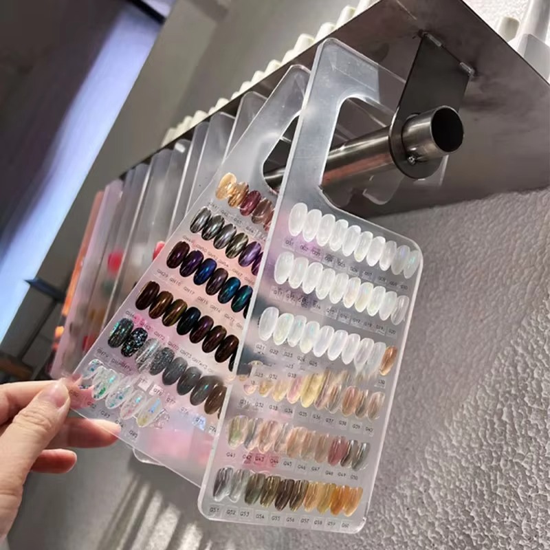 2pcs Transparent Nail Art Disp - Color Checker Card recension och pris