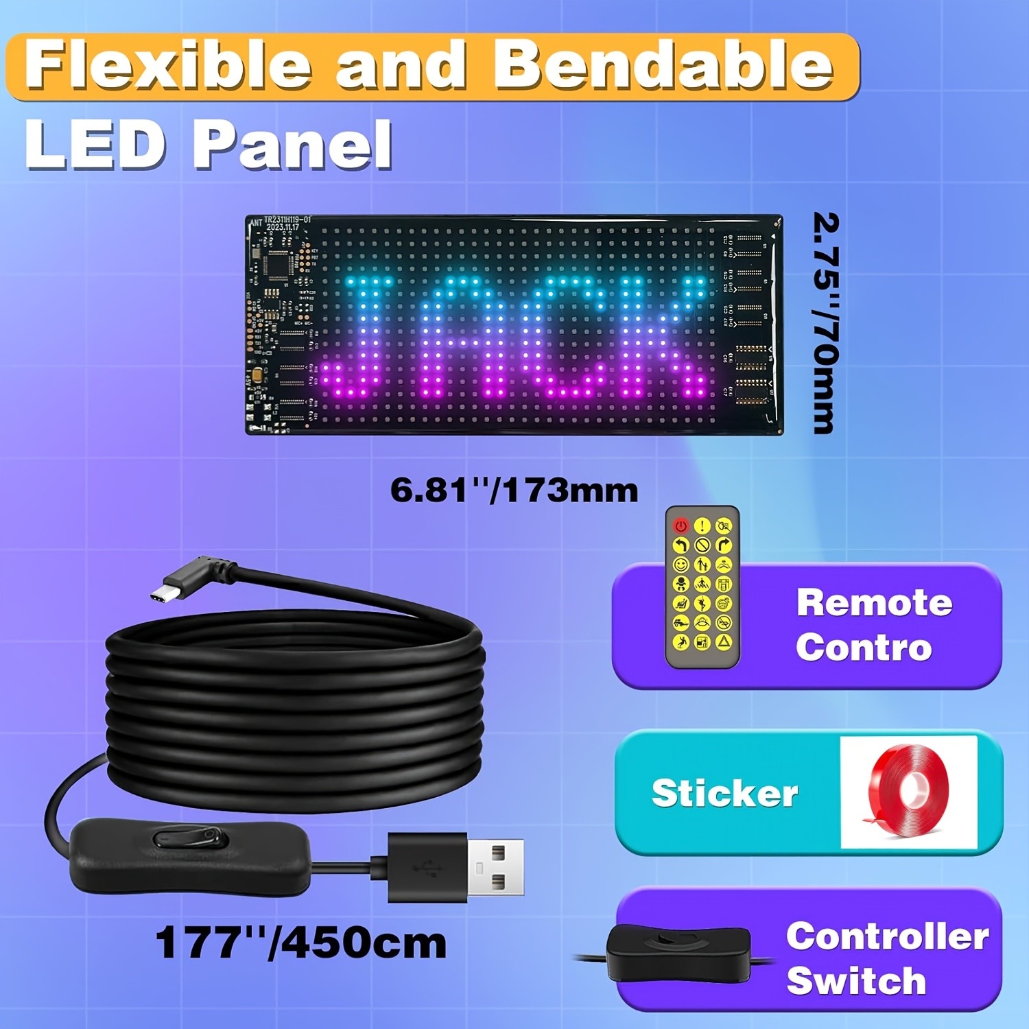 Smart Car LED Display Programm - Video Led Light Panel recension och pris