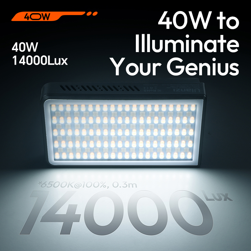 Ulanzi P40 Bi | P40 RGB 40W LE - Video Led Light Panel recension och pris