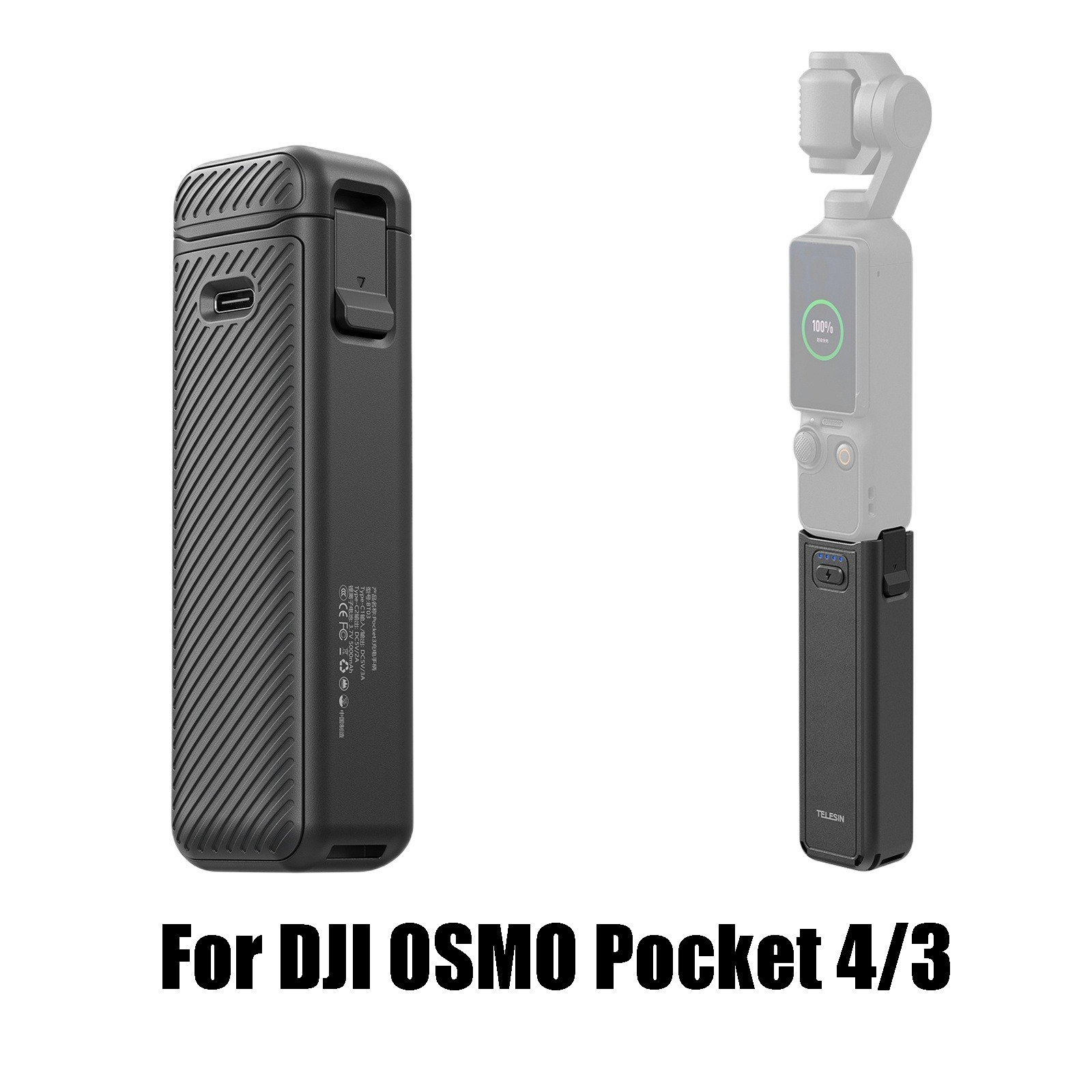 5000Mha Battery Handle for DJI - Camera Battery Grip recension och pris