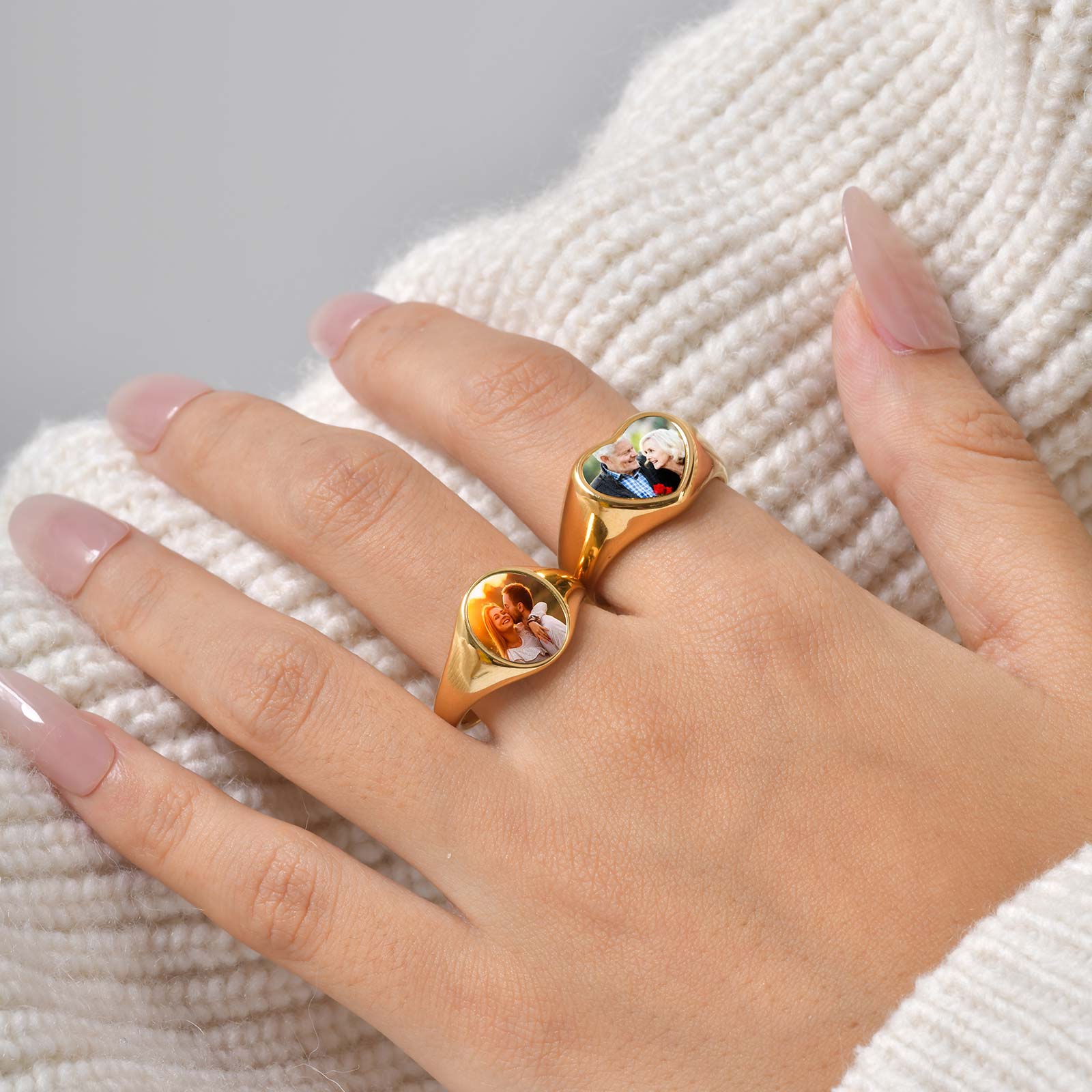Custom Photo Signet Ring for W - Photographic Memory recension och pris