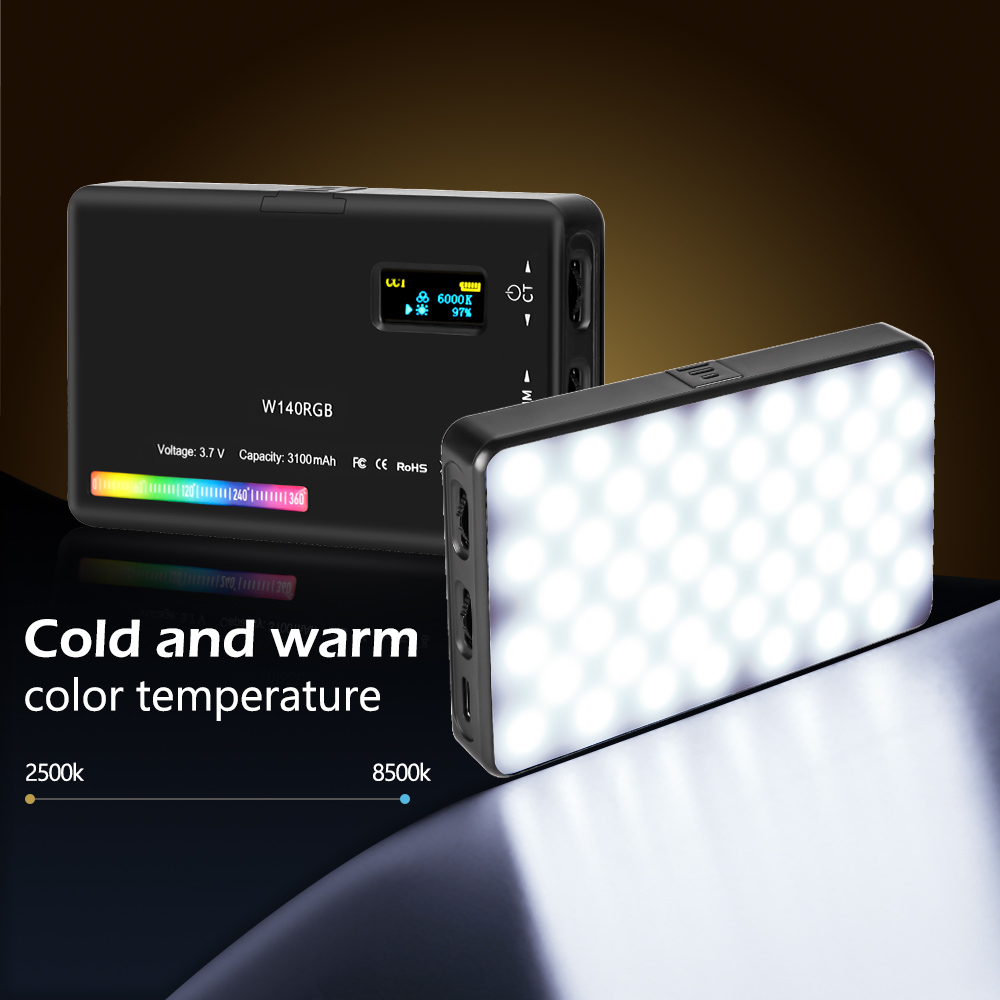 SH W140 LED RGB Video Light 0- - Video Led Light Panel recension och pris