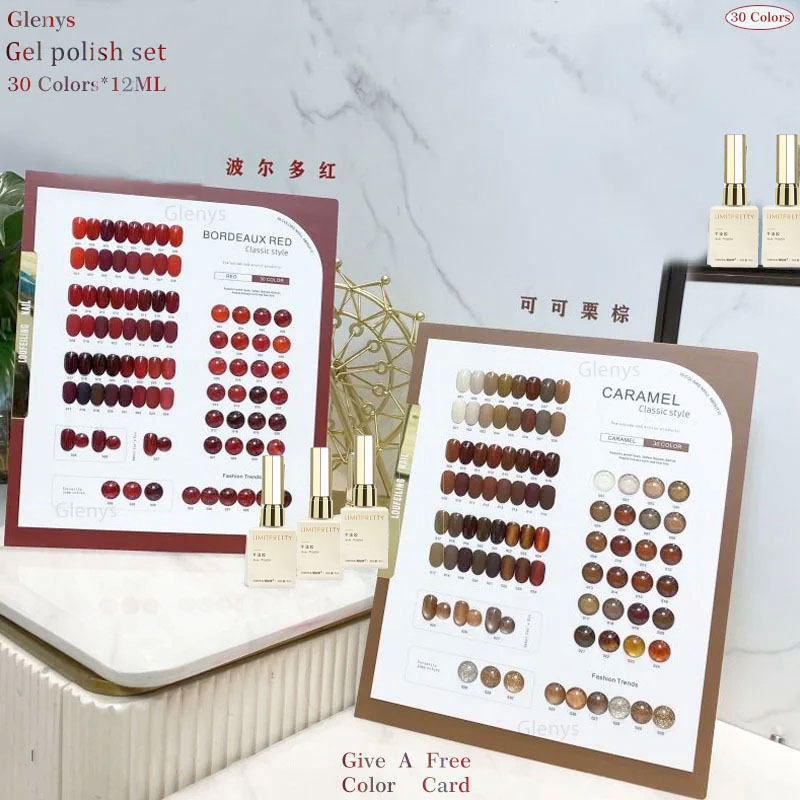 Glenys 30 color nail polish gl - Color Checker Card recension och pris
