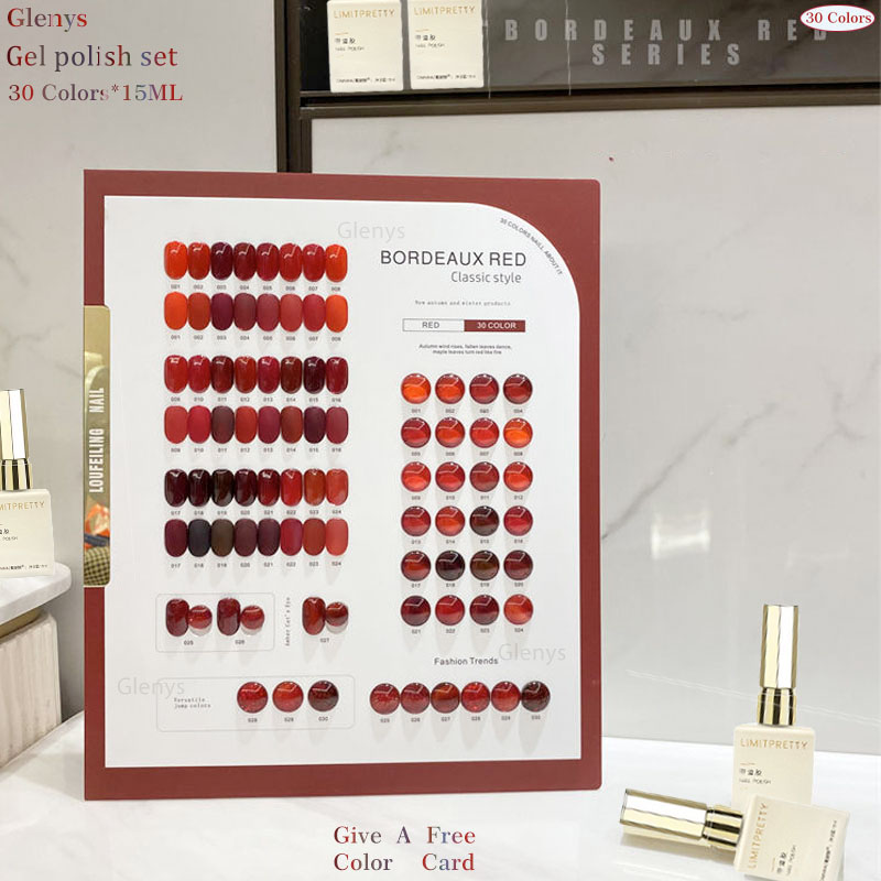 Glenys 30 color nail polish gl - Color Checker Card recension och pris