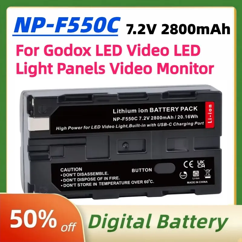 NP-F550C NP-F550 F570 Battery  - Video Led Light Panel recension och pris