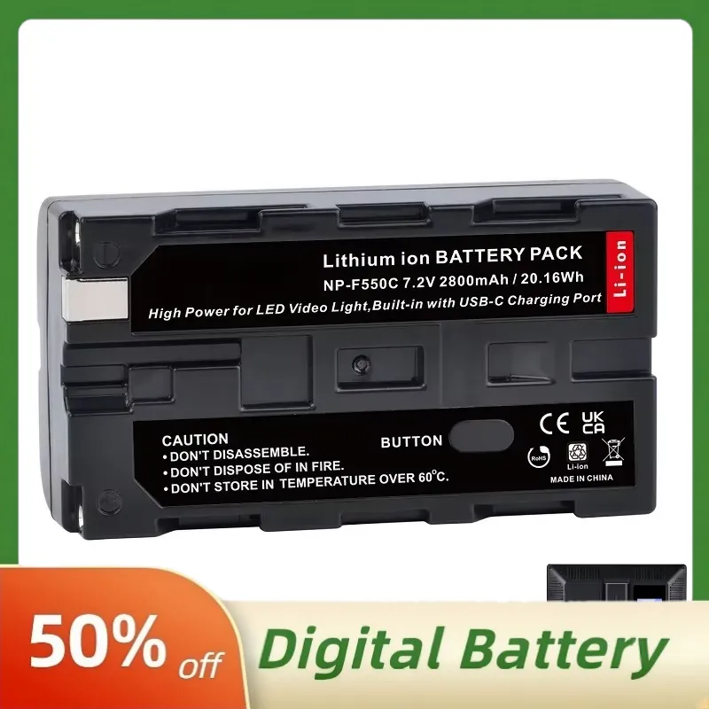 NP-F550C NP-F550 F570 Battery  - Video Led Light Panel recension och pris