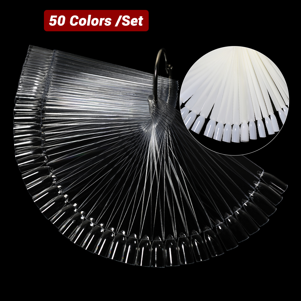 50Pcs False Nail Display Stick - Color Checker Card recension och pris