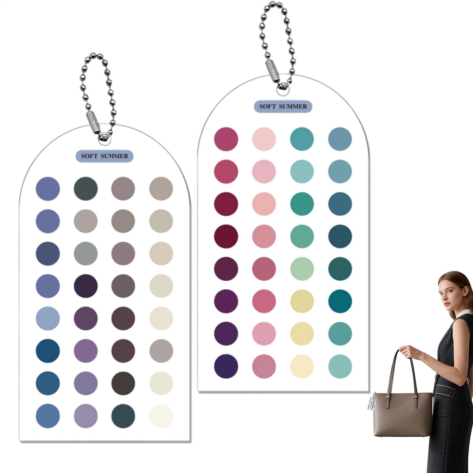 2Pcs Soft Summer Color Cards C - Color Checker Card recension och pris