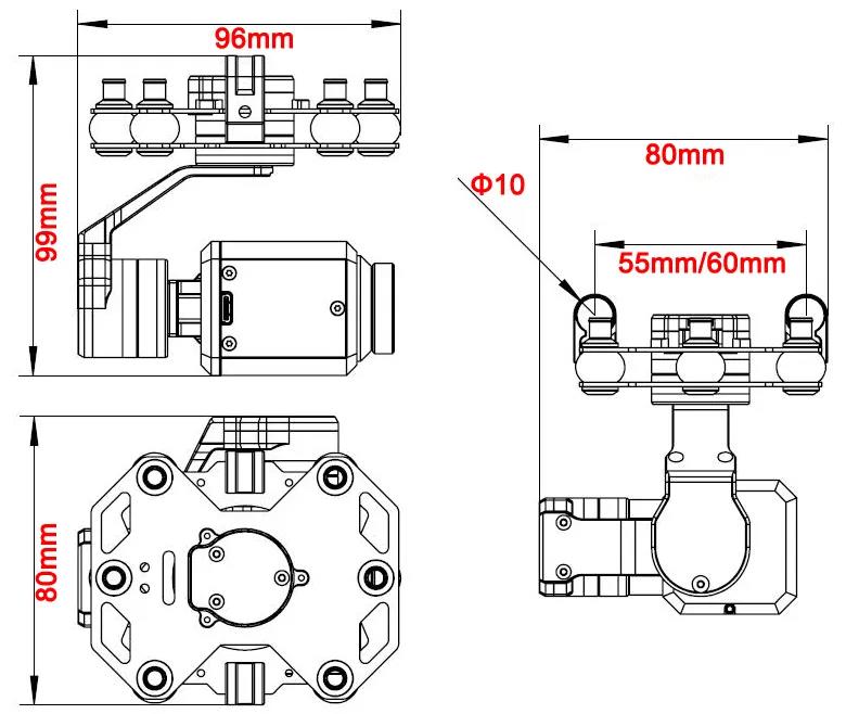 Tarot TL3T20 3-axis Gimbal 640 - Photography Drone recension och pris