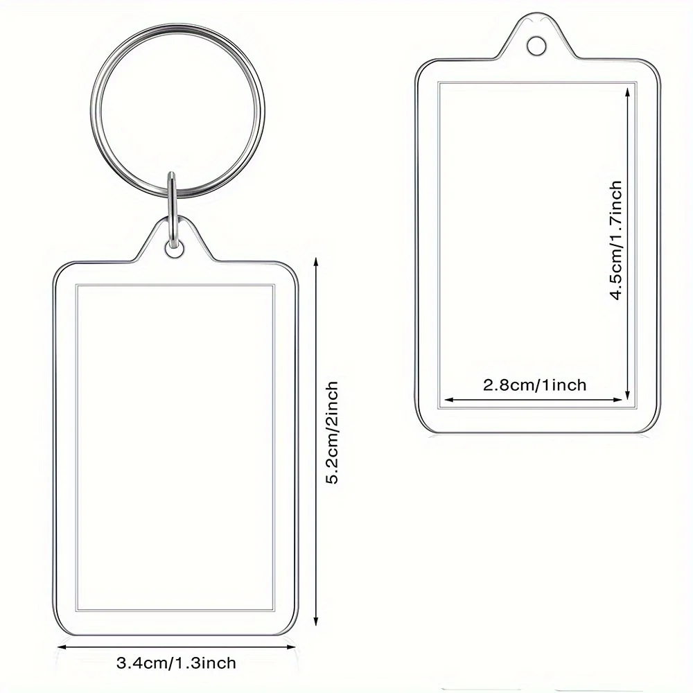 100pcs Blank Photo Keyrings Ac - Photography Hacks recension och pris