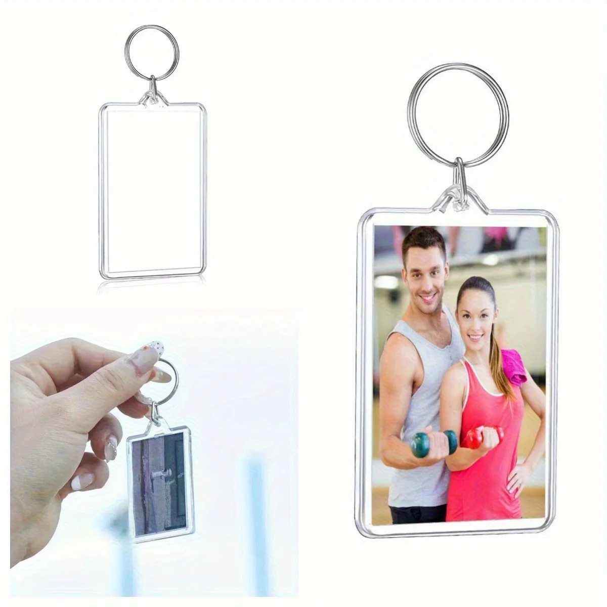 100pcs Blank Photo Keyrings Ac - Photography Hacks recension och pris