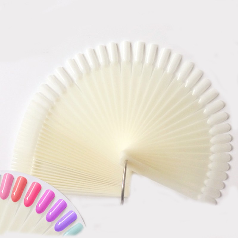4Color 50pcs False Nail Tips F - Color Checker Card recension och pris