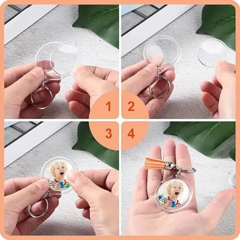 100Pcs Round Blank Acrylic DIY - Photography Hacks recension och pris