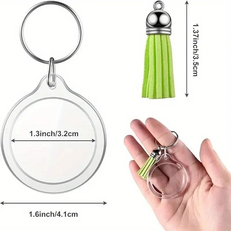 100Pcs Round Blank Acrylic DIY - Photography Hacks recension och pris