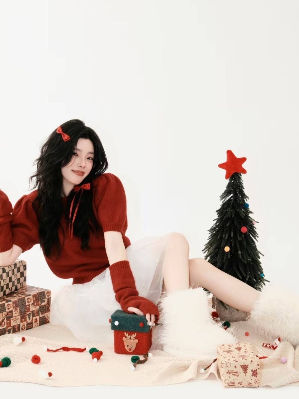 Cute Red Sweater Photography S - Photography Studio recension och pris